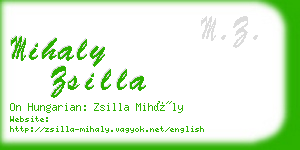 mihaly zsilla business card